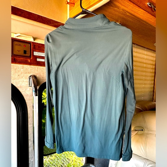 The Tailored Sportsman Teal Long Sleeve Top - Picture 3 of 7